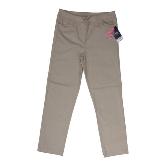 Izod Girls Plus Approved School Wear Stretch Skinny Pants Khaki 12.5 Plus - Picture 1 of 4